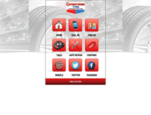 Tablet Screenshot of cornerstonetire.com